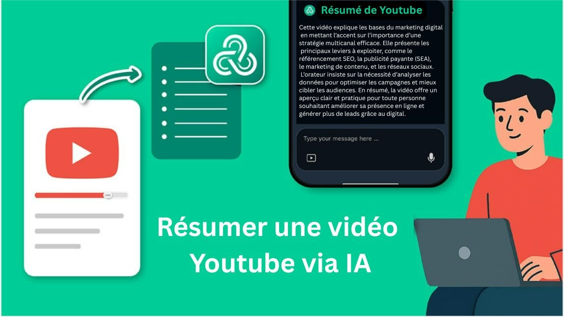 Comment faire des résumés de vidéo Youtube via IA