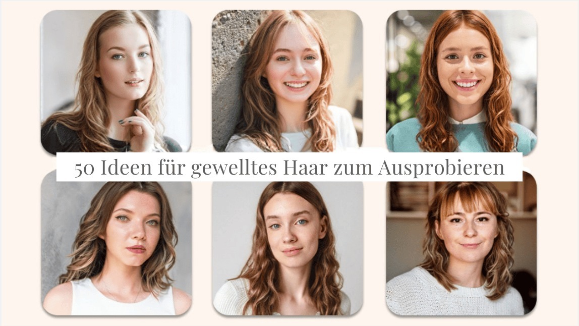 Verschiedene Frauen mit welligem Haar – 50 Ideen zum Ausprobieren für gewelltes Haar