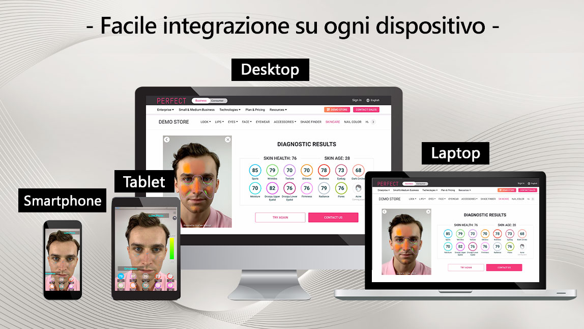 Skin analyzer professionale: analisi della pelle AI