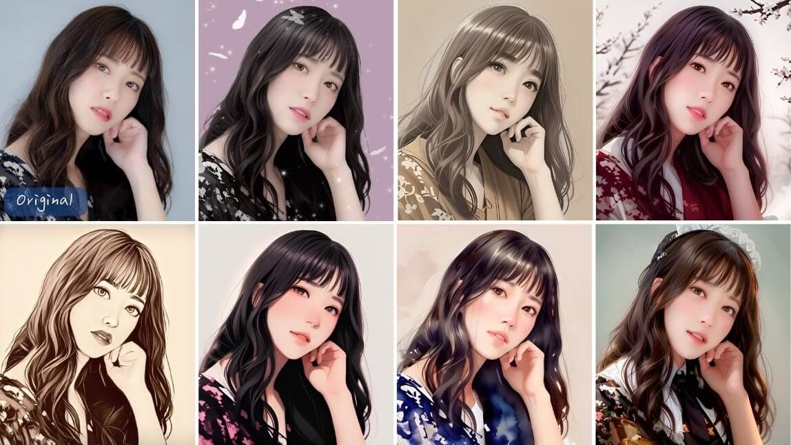 인물 보정 기능