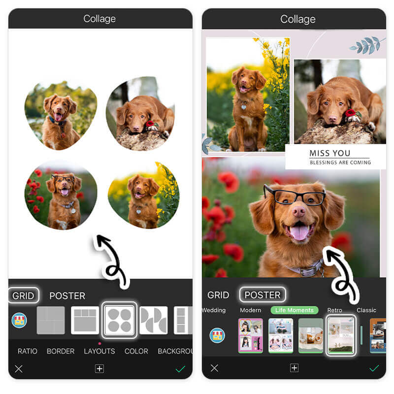 como hacer un collage de fotos en el celular