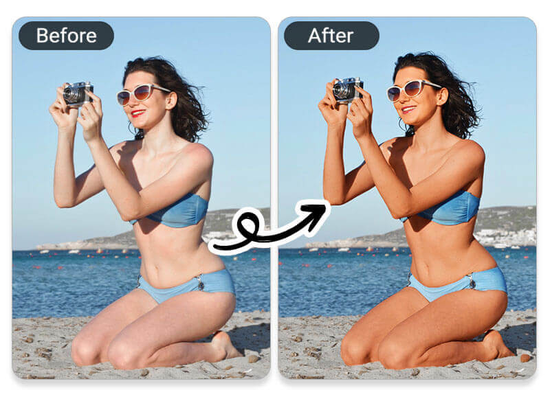 Finde den perfekten Teint für deine Bikini-Fotos.