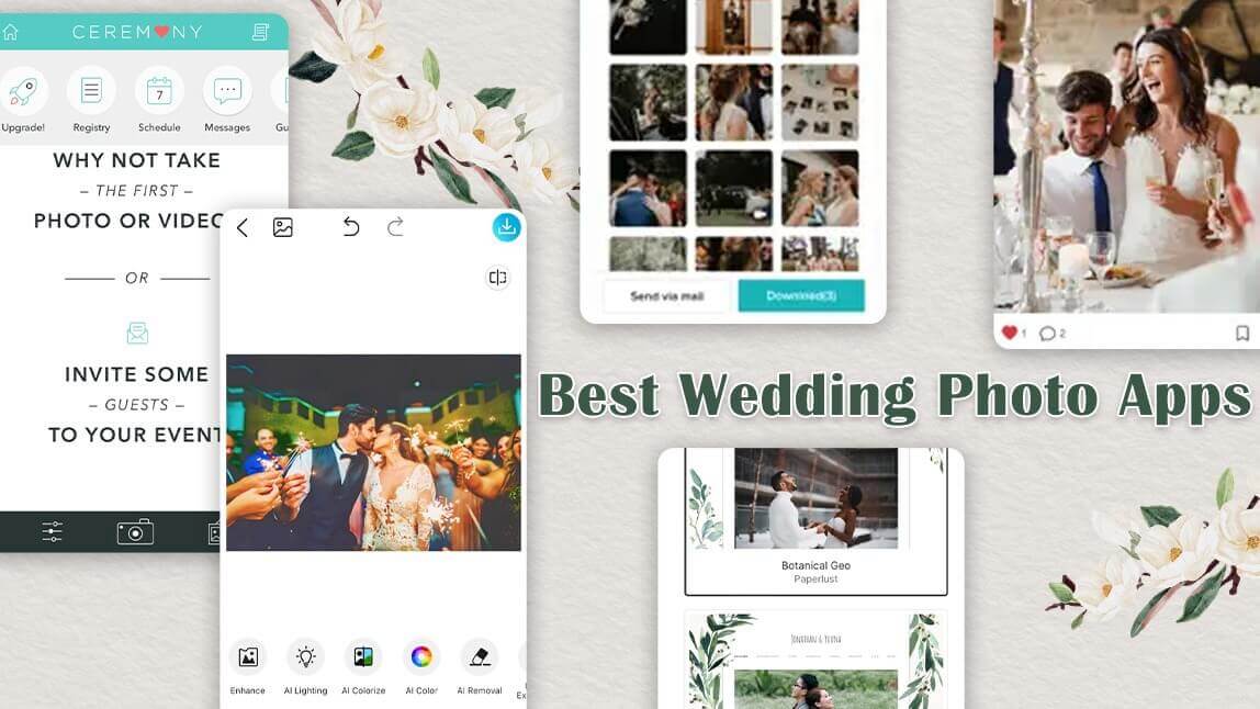 3 Meilleures applis partage photo mariage et retouche en 2025