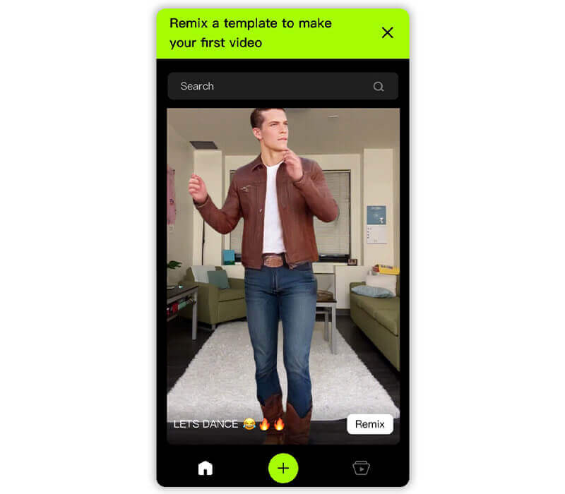 Seleção de modelos de vídeo no Viggle AI para criar foto dançando.