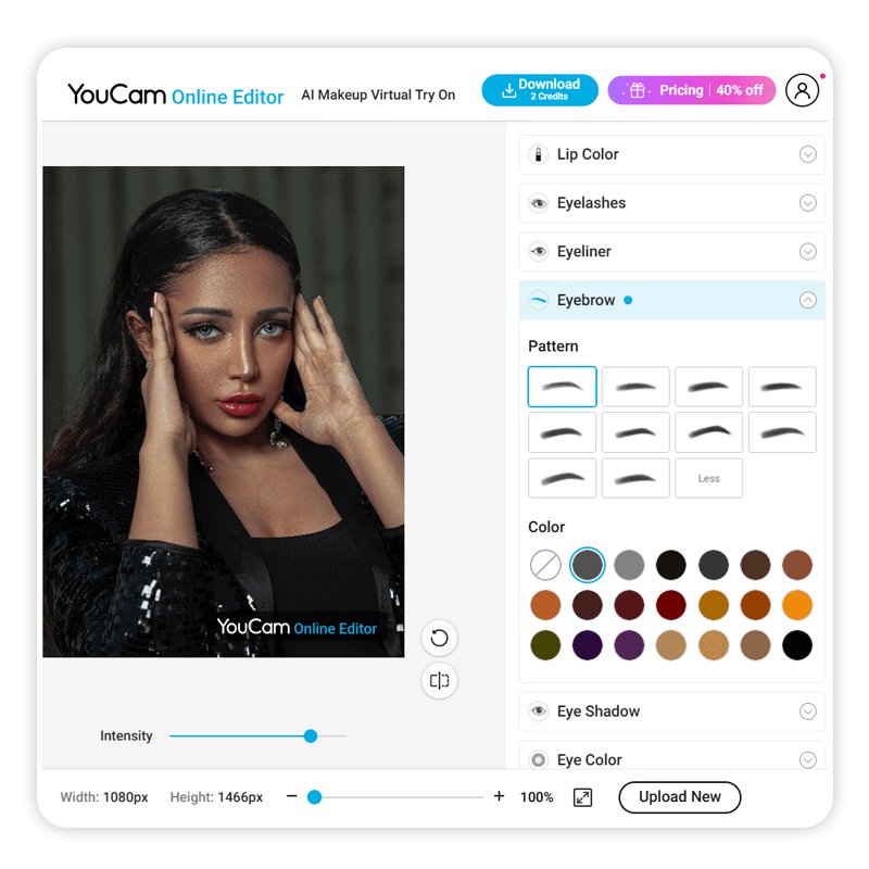 Simulateur de sourcils en ligne