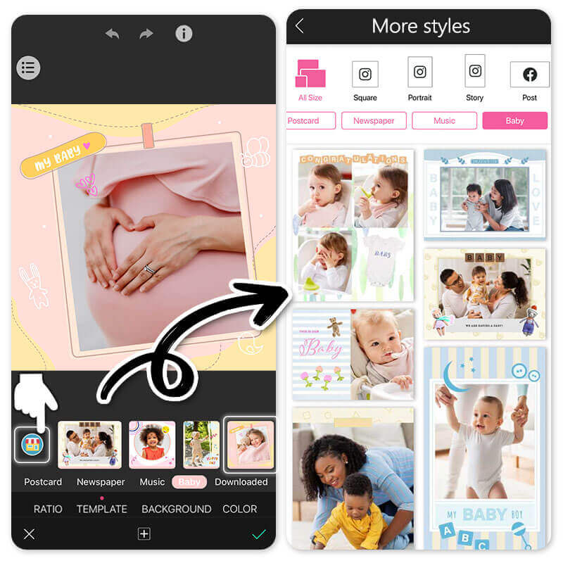 Explorer les modèles d’invitation de baby shower