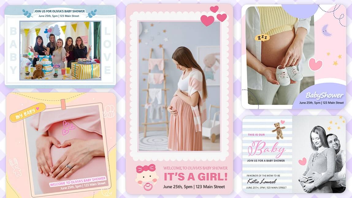 Cartes d’invitations Baby Shower gratuites pour fille ou garçon