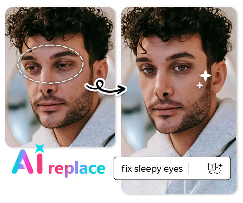 Resultado de como corrigir a direção do olhar na foto usando o app YouCam Perfect