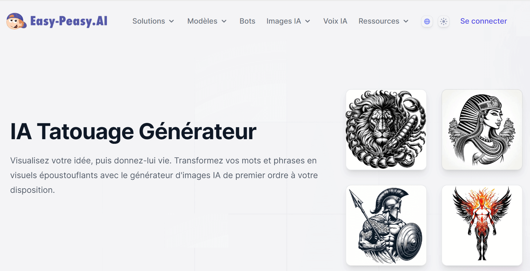 Générateur idée de tatouage IA