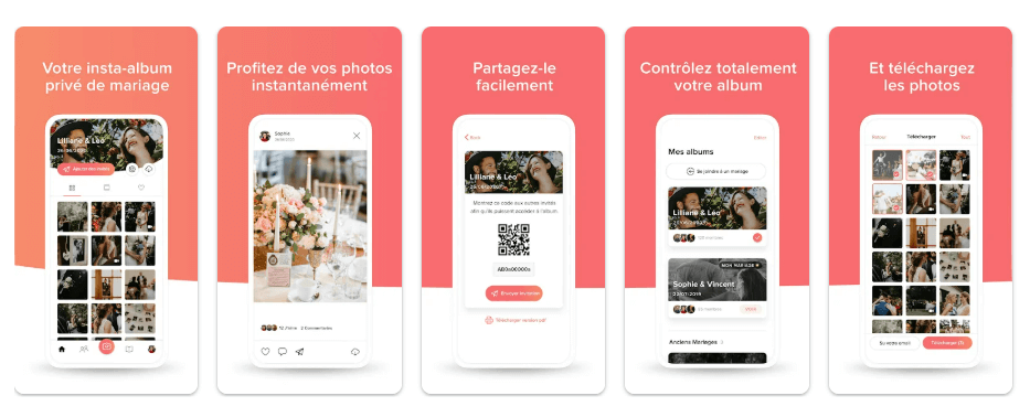 Wedshoot : appli partage photo mariage