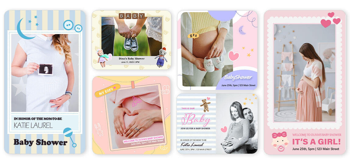 Modèles d’invitations Baby Shower