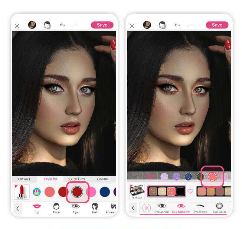 Personnalisez votre filtre maquillage de YouCam Makeup