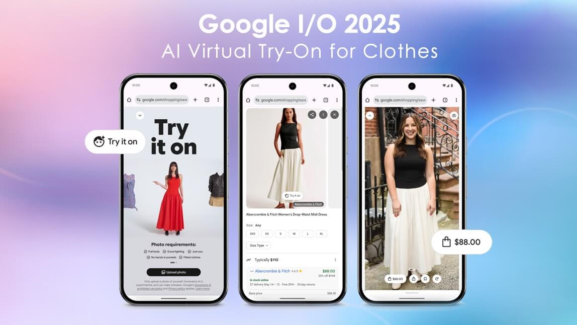 Try it on de Google : testez une alternative pour l'essai virtuel de vêtements