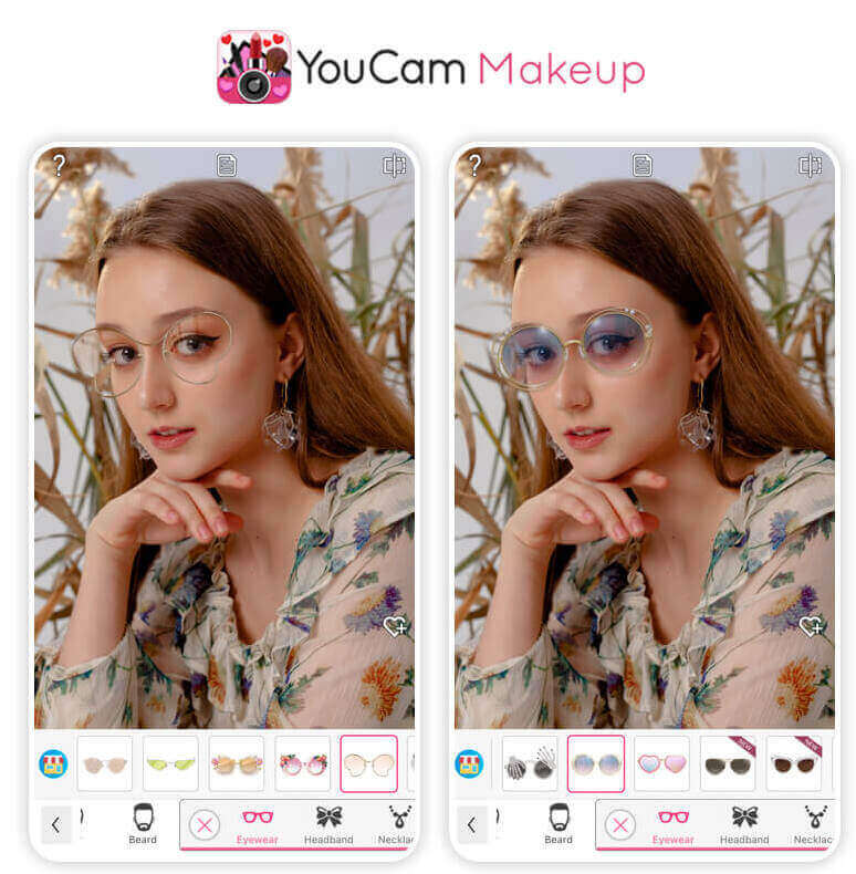 Essayer des lunettes en ligne avec une application pour essayer des lunettes