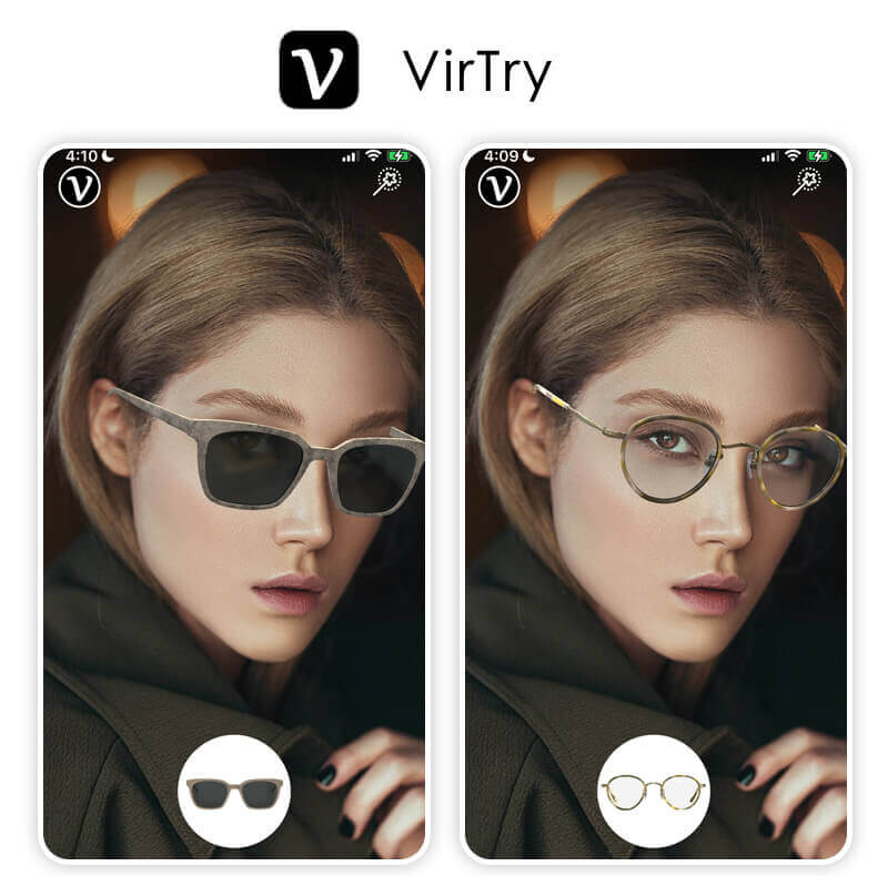 VirTry Essai lunettes en ligne : application pour essayer des lunettes