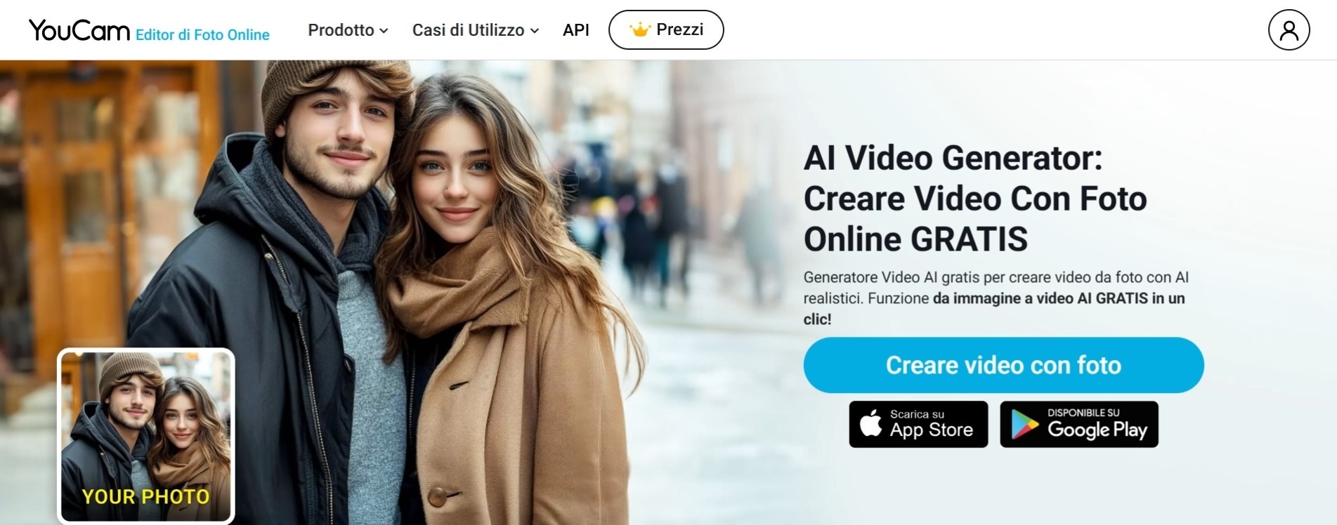 YouCam Online Editor: Creare Video con Foto