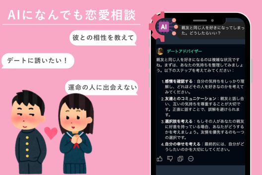 AIチャットで恋愛相談