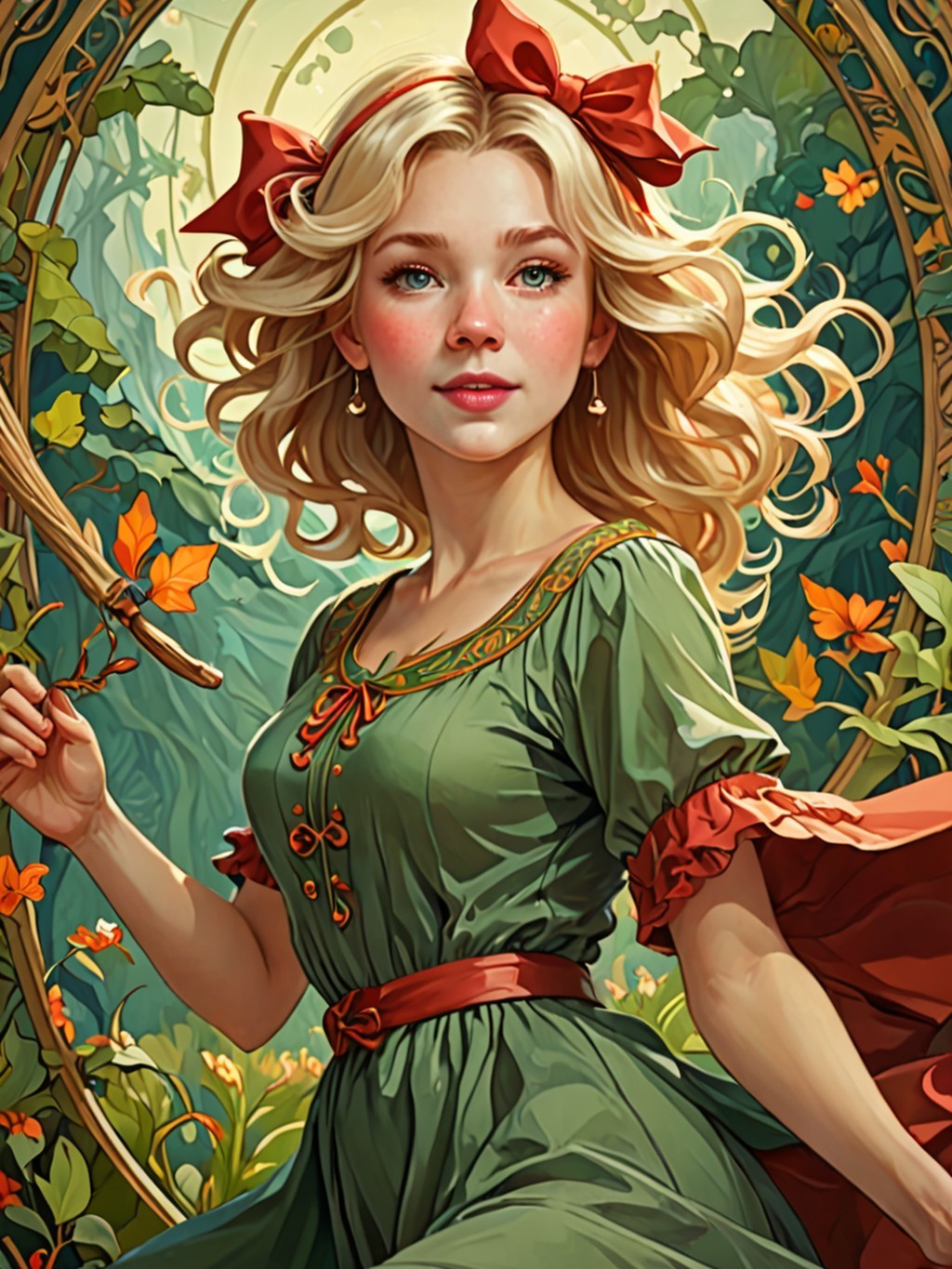 Portrait inspiriert von Bibi Blocksberg