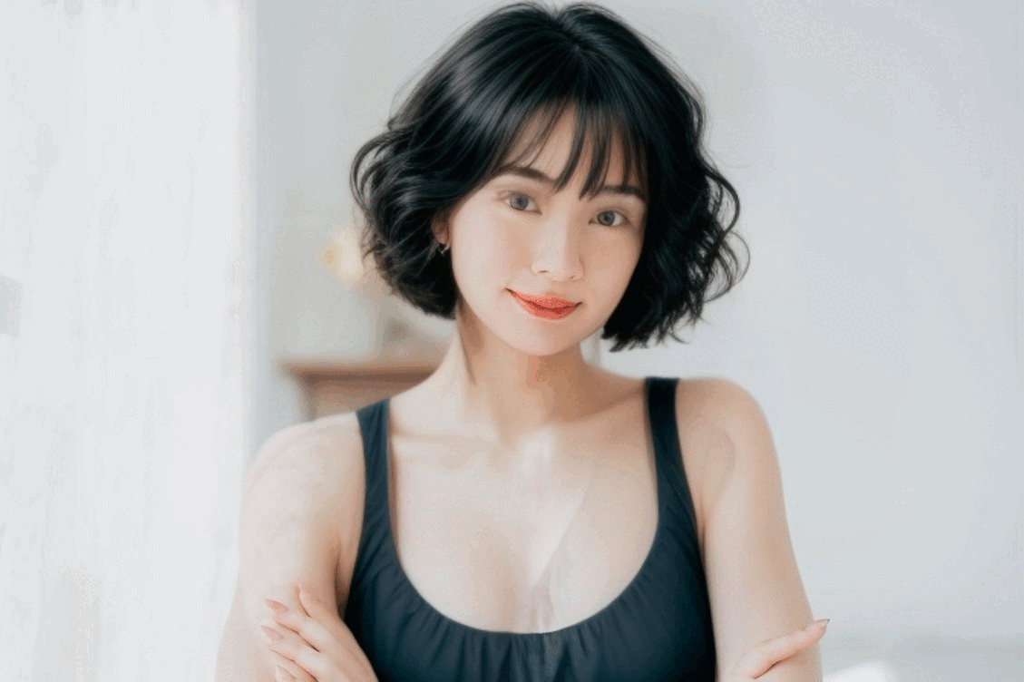 中短髮造型