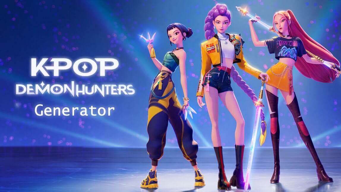 Poster mit den Charakteren von KPop Demon Hunters