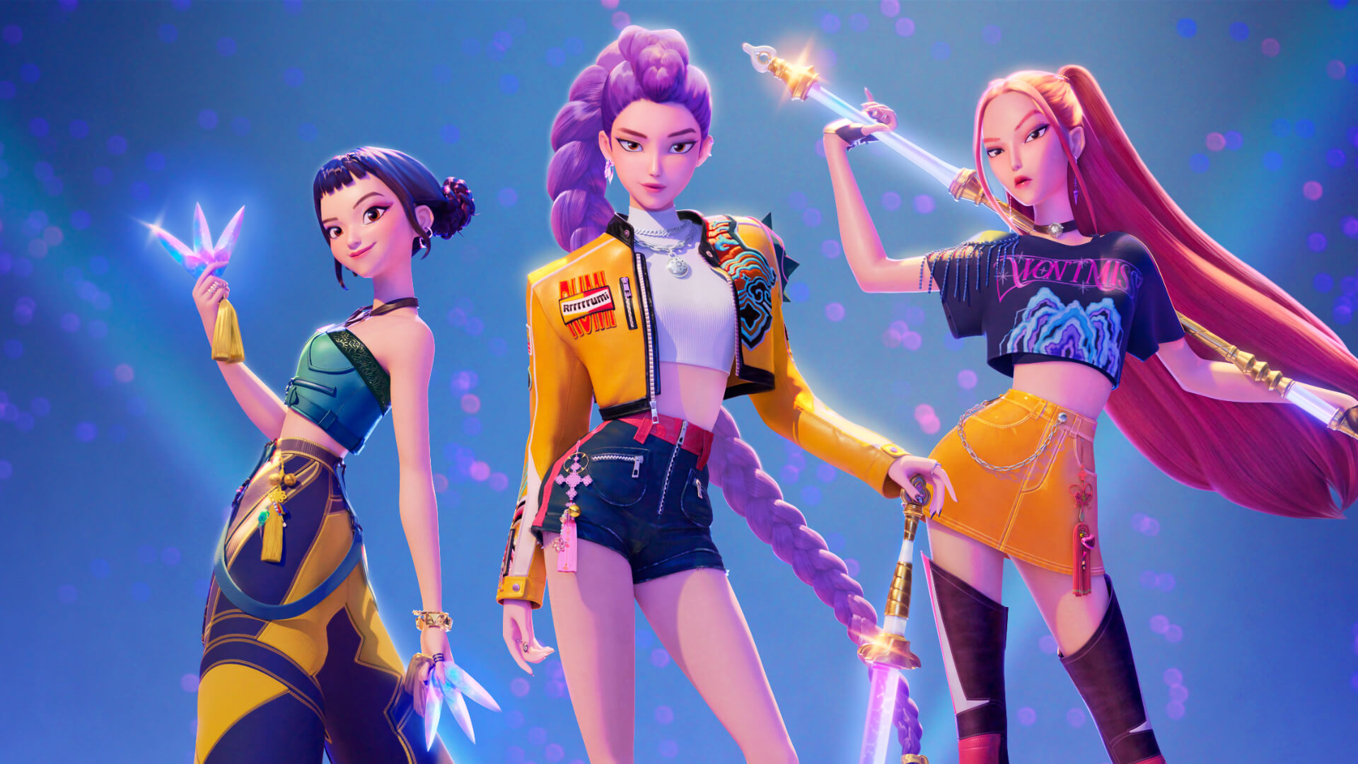 Die Girl-Group HUNTR/X aus dem Film KPop Demon Hunters.