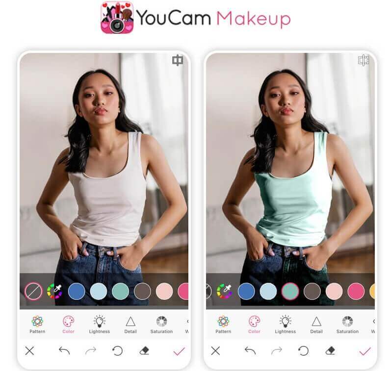 app para cambiar el color de la ropa