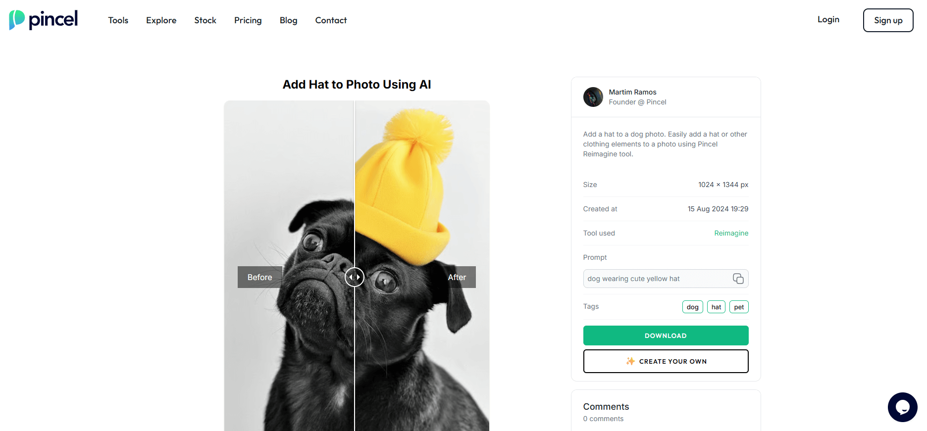 Alternative Add Hat to Photo Tool