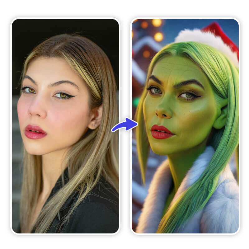 Clicca "Genera" per Vedere la Foto del Grinch