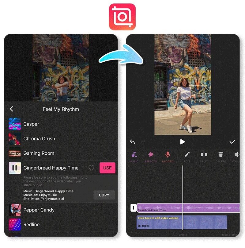 InShot：加字幕、簡易影片剪輯App