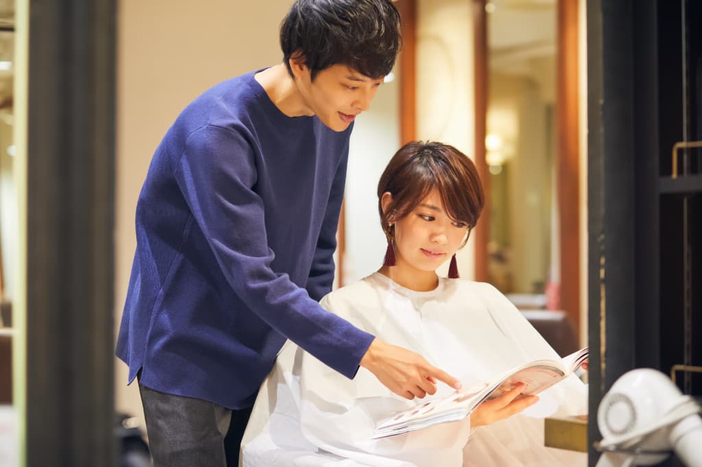 自分のなりたいイメージの画像を見せる