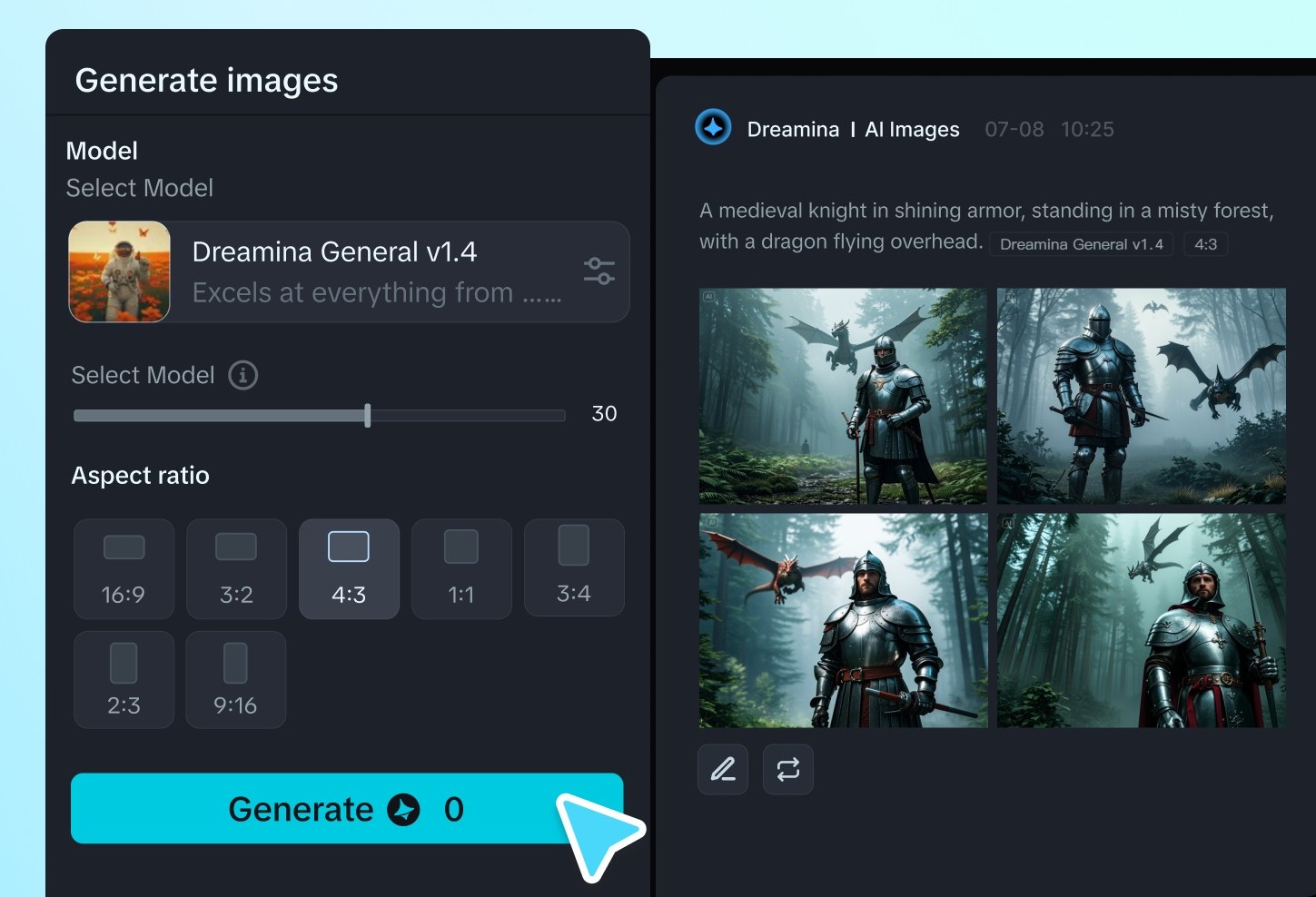 Dreamina AI : générateur d'images IA