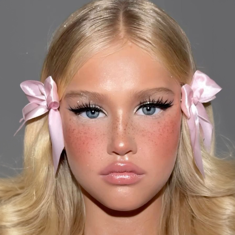 Try Dollcore makeup looks with YouCam Makeup app.