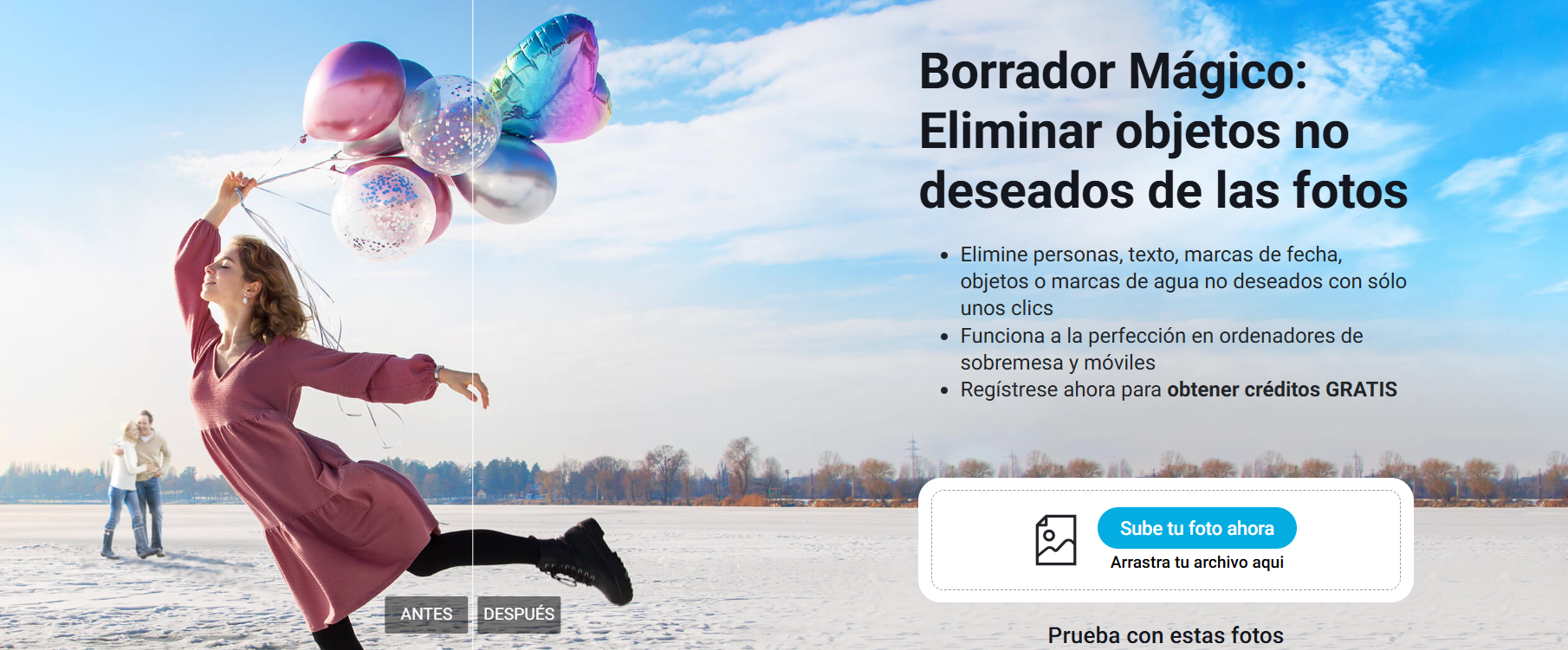 sube foto y elimina marcas de agua de tus fotos online