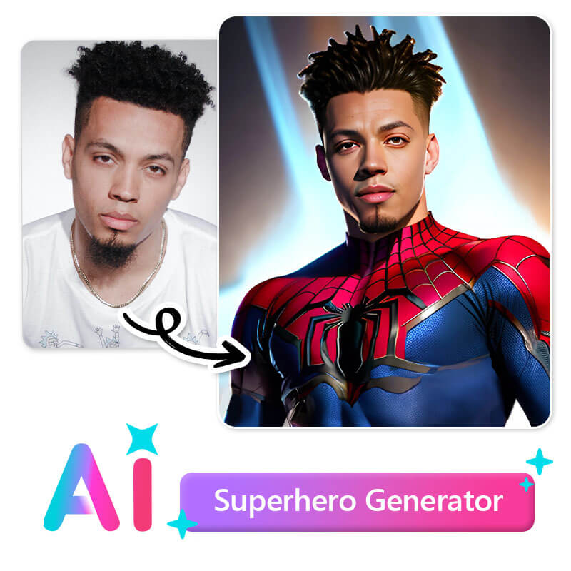 Filtre dessin anime : superhéros