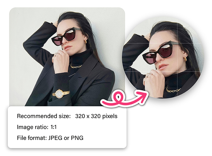 Easily resize your Instagram profile picture with YouCam Perfect.