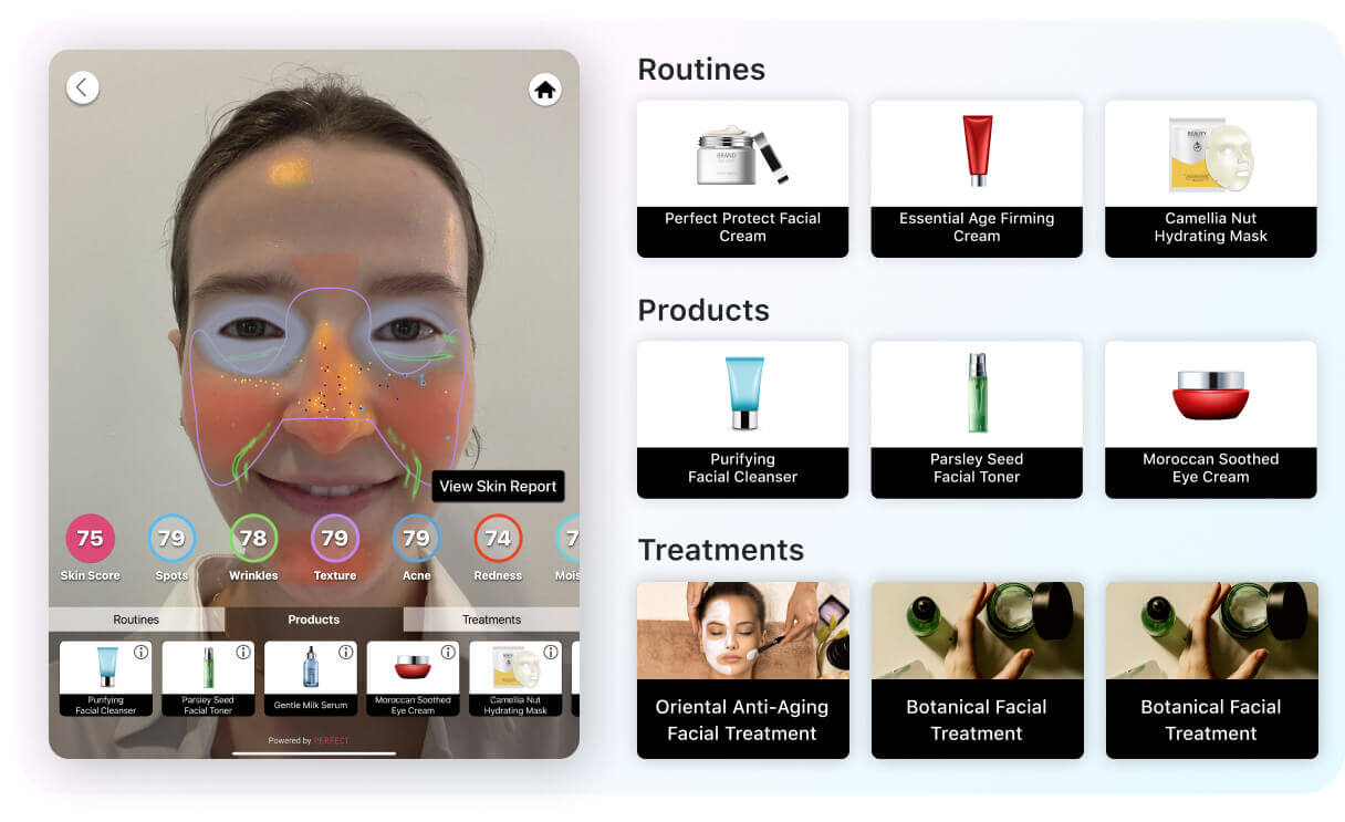 ai skin analysis product recommendation