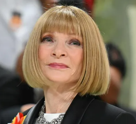 Anna Wintour with bob haircut and soft bangs