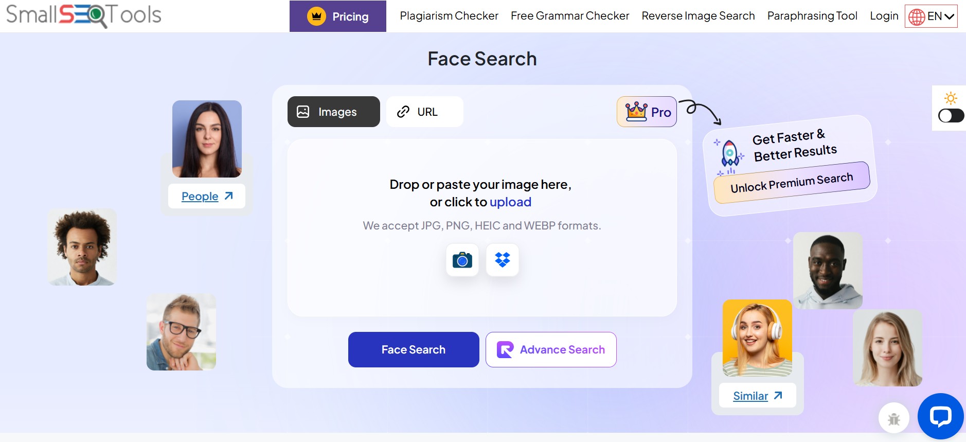SmallSEOTools – AI-Powered Face Search
