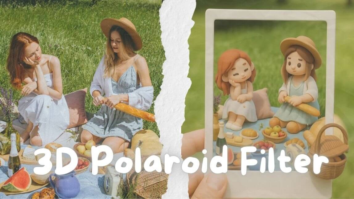 3D Polaroid Filter: How to Generate 3D Clay Polaroid Images & Videos with AI