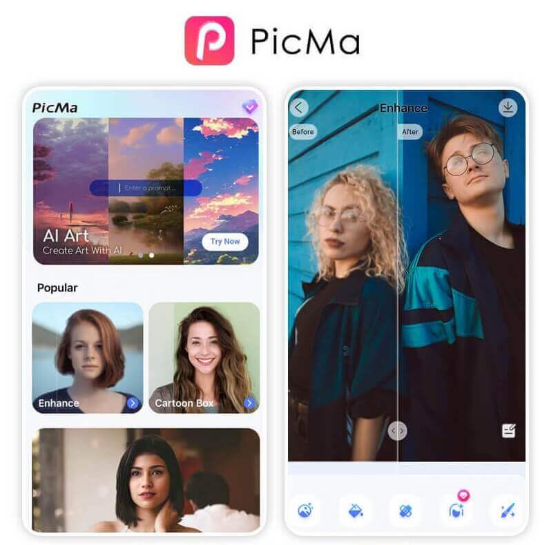 Photo Enhancer App- PicMa: AI-Powered Photo Editing