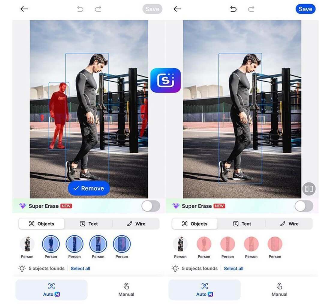 SnapEdit helps you auto-detect people in photos to remove them quickly and easily