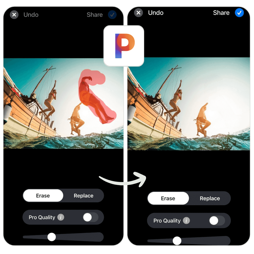 Use Pixelcut's eraser feature to edit your photos