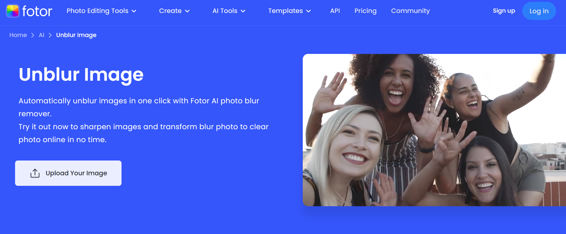 Alternative AI Blur Remover Tool