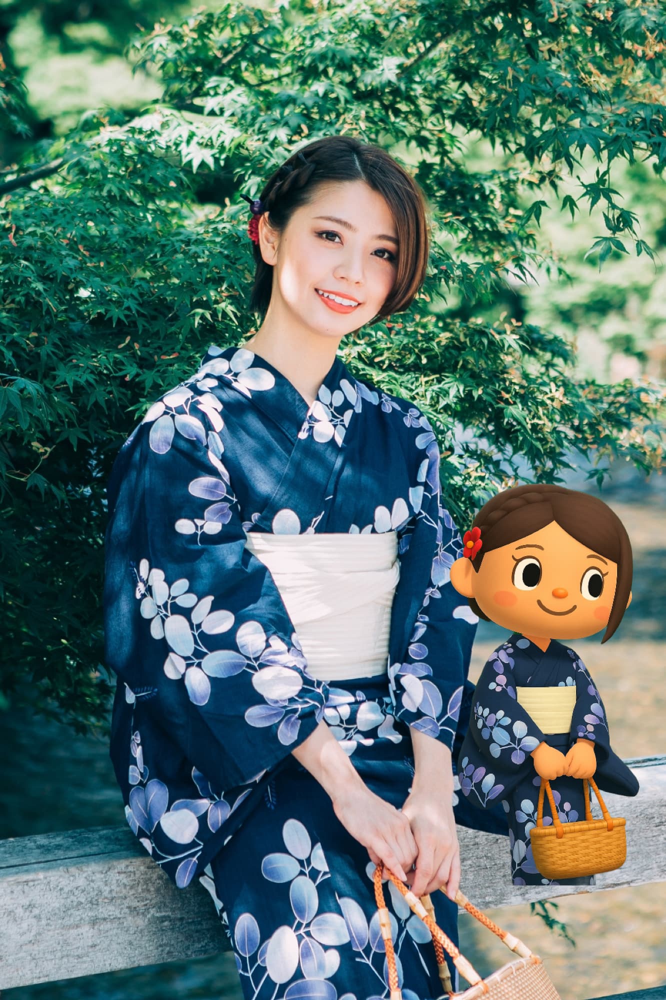 どうぶつの森風AI画像を作成