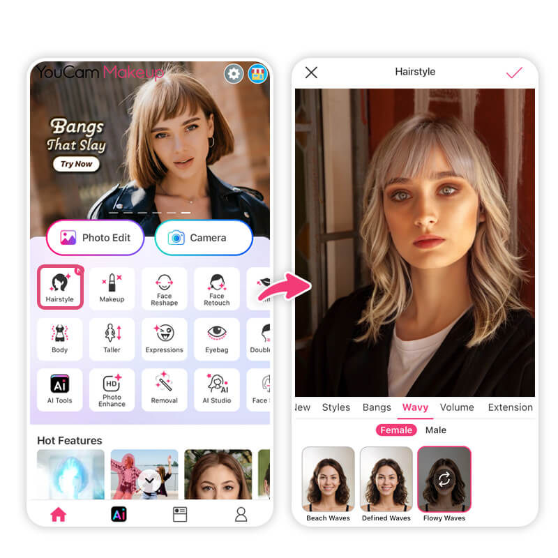 Scarica la Miglior App per Taglio Capelli, YouCam Makeup 