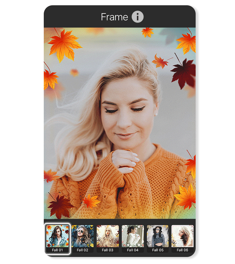 Cadres photos qui bougent pour l'automne 