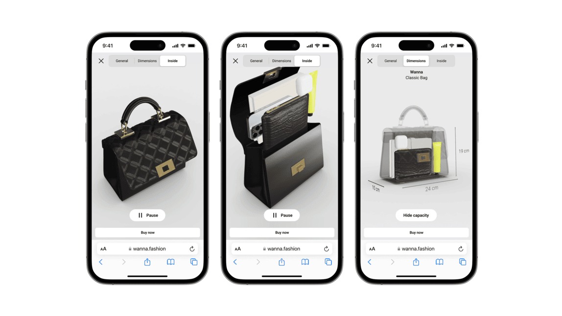 Revolutionizing Online Bag Shopping with WANNA 3D Bag Capacity Widget