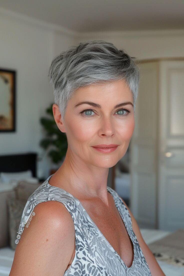 Tapered Pixie with Crown Lift
