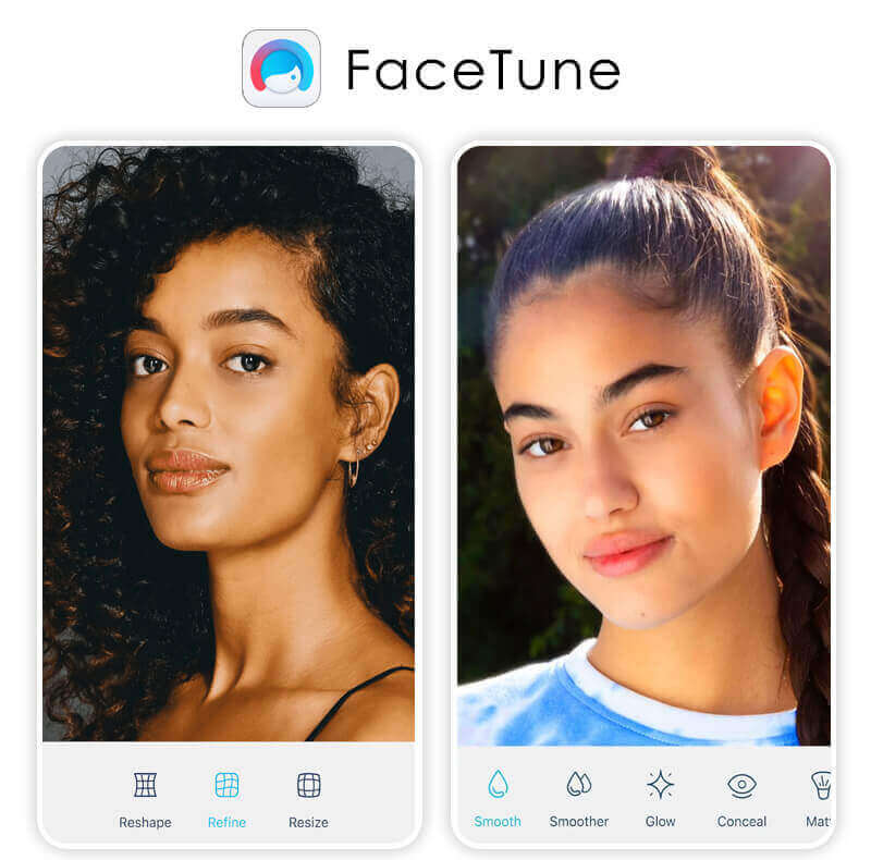 Meilleure application retouche photo visage et filtre maquillage