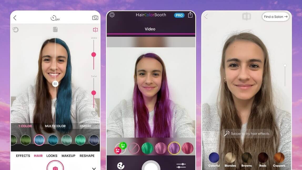 Best free hair color changer to change hair color in photo